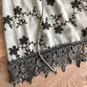 Gimmicks Floral Lace Up Tank